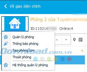 Quản lý phòng trò chuyện