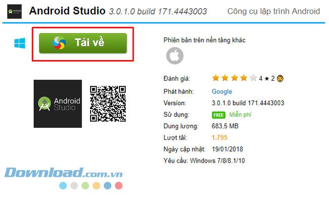 Công cụ Android Studio