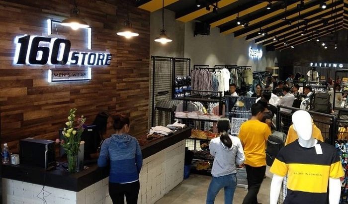 cửa hàng thời trang nam cao cấp 160 store tại Đà Nẵng