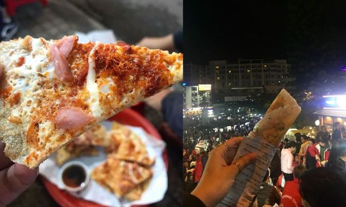 Bánh tráng nướng bình dân ở chợ Đà Lạt