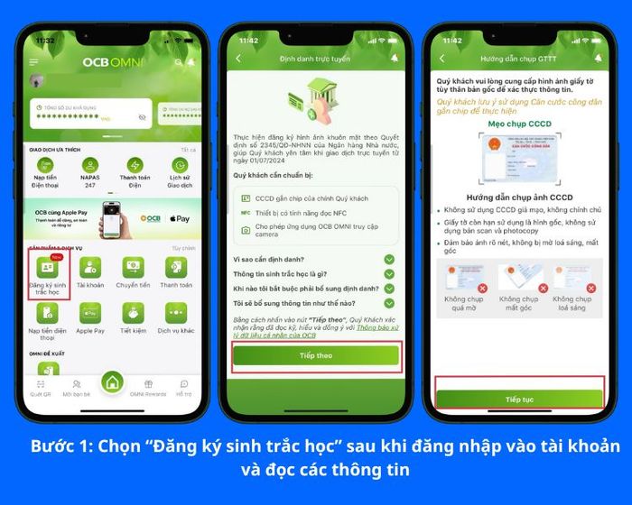 Hướng dẫn chi tiết cách cài đặt sinh trắc học trên ứng dụng ngân hàng