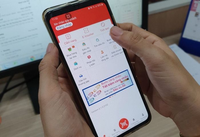 đặt hàng Co.opmart thuận tiện qua ứng dụng Saigon Co.op