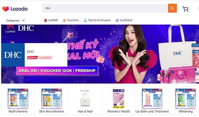 cửa hàng mỹ phẩm Nhật Bản DHC chính hãng trên Lazada