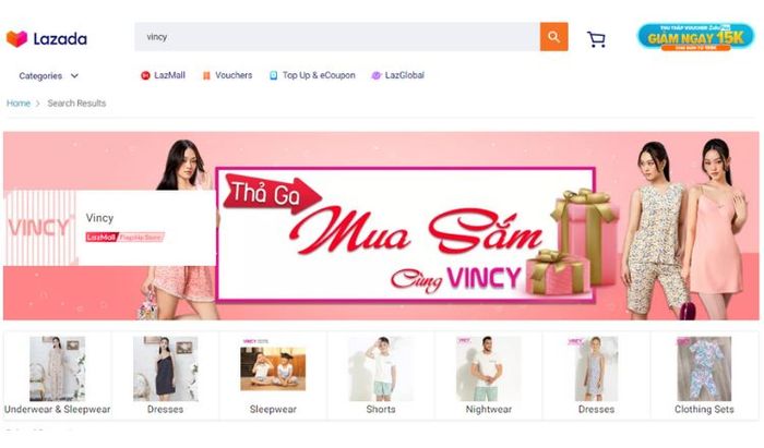 đồ bộ mặc nhà cao cấp Vincy trên Lazada