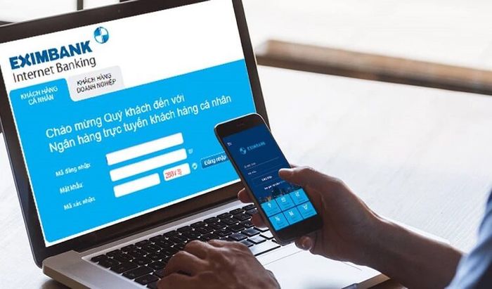 Chuyển tiền đến Eximbank qua Internet banking