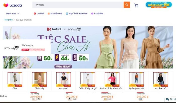 Gian hàng chính hãng của Ivy Moda