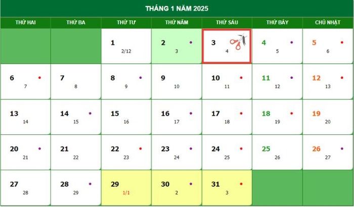 Những ngày tốt để cắt tóc trong tuần đầu tiên của tháng 1