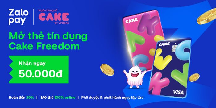 Đăng ký thẻ tín dụng Cake Freedom