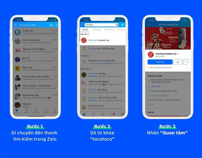 nhận mã giảm giá ToCoToCo qua Zalo OA