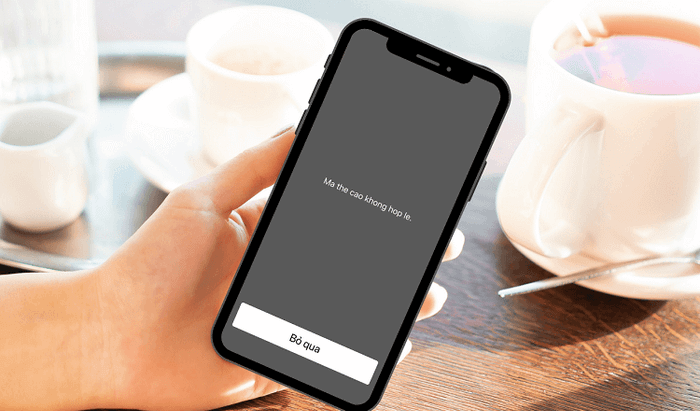 Nhập sai mã thẻ nạp Vinaphone