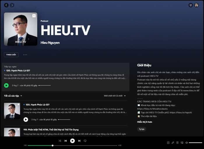 Kênh Podcast chất lượng, mang thông điệp nhân văn sâu sắc và ý nghĩa