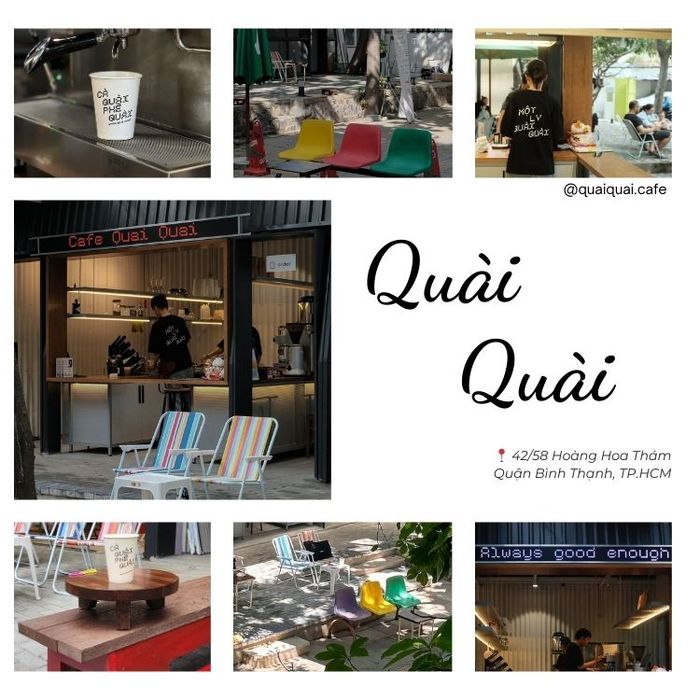 Quài Quài Café - Địa điểm cafe yên tĩnh và chill tại Bình Thạnh