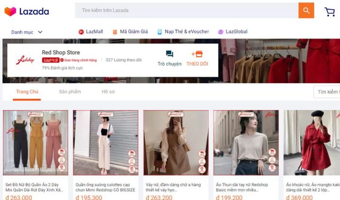 Shop thời trang Nữ chính hãng Red Shop trên Lazada