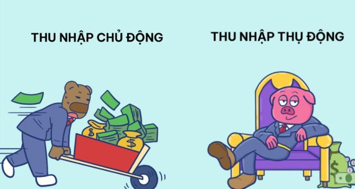 Sự khác biệt giữa thu nhập thụ động và thu nhập chủ động