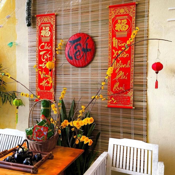 Ý tưởng làm đẹp không gian Tết cho văn phòng