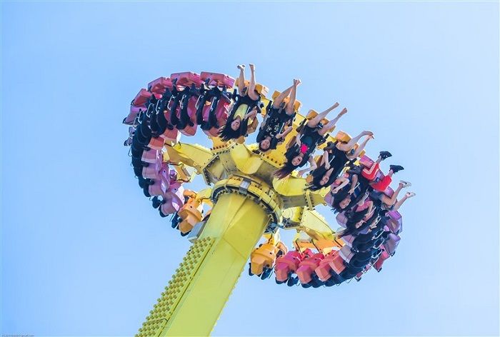 Các trò chơi mạo hiểm tại công viên Châu Á Asia Park (Hình ảnh: Zing News)