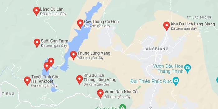 Bản đồ hướng dẫn Đà Lạt