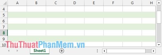 Instructions on alternating row and column colors in Excel