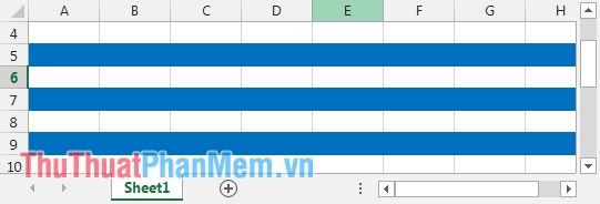 Instructions on alternating row and column colors in Excel