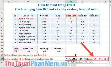 Using DCount Function in Excel - Learn how to use DCount function with ...
