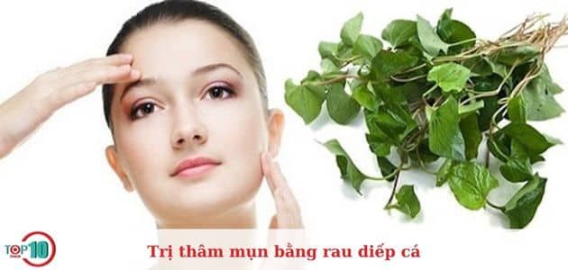 rau diếp cá giúp giảm thâm mụn