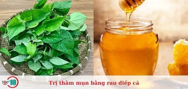 làm đẹp với rau diếp cá và mật ong