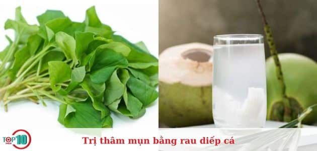 Khám phá cách trị mụn thâm hiệu quả với rau diếp cá và nước dừa