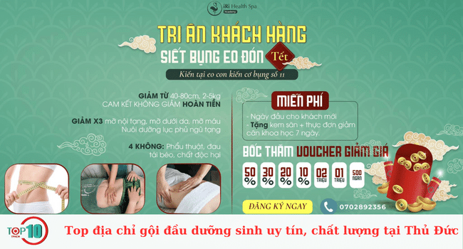 Top địa chỉ gội đầu dưỡng sinh uy tín, chất lượng tại Thủ Đức