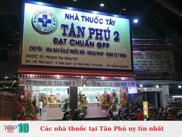 Danh sách các nhà thuốc uy tín và chất lượng nhất tại quận Tân Phú