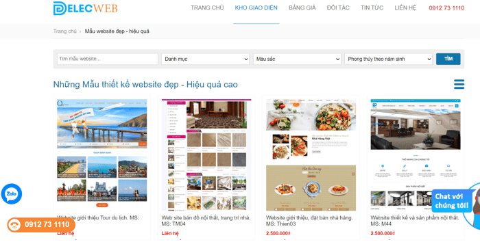Thiết kế Website Delectech
