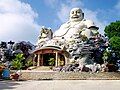 Tượng Phật Di Lặc nằm trên đỉnh núi Cấm, An Giang
