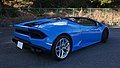 Góc nhìn từ phía sau của Huracán LP 580-2 Spyder