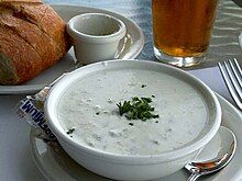 Chowder nghêu kiểu New England