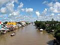 Kênh đào Rạch Giá - Hà Tiên, chảy qua khu vực thị trấn Hòn Đất