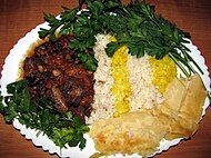 Món cơm Pilaf truyền thống của Azerbaijan