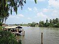 Sông Cái Bè chảy qua đoạn thuộc xã Đông Hòa Hiệp