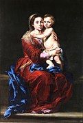 Thánh Mẫu và tràng hạt Mân Côi, bức tranh của Murillo, năm 1650