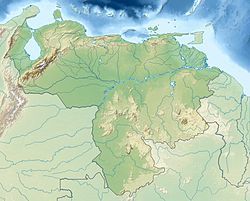 Vị trí của Núi Roraima trên bản đồ Venezuela