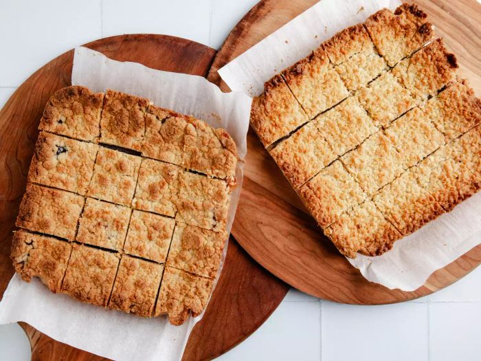 Shortbread cookies arranged on a serving platter
