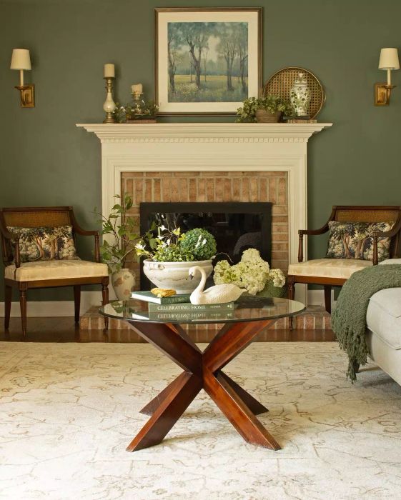 nature-inspired mantel decor