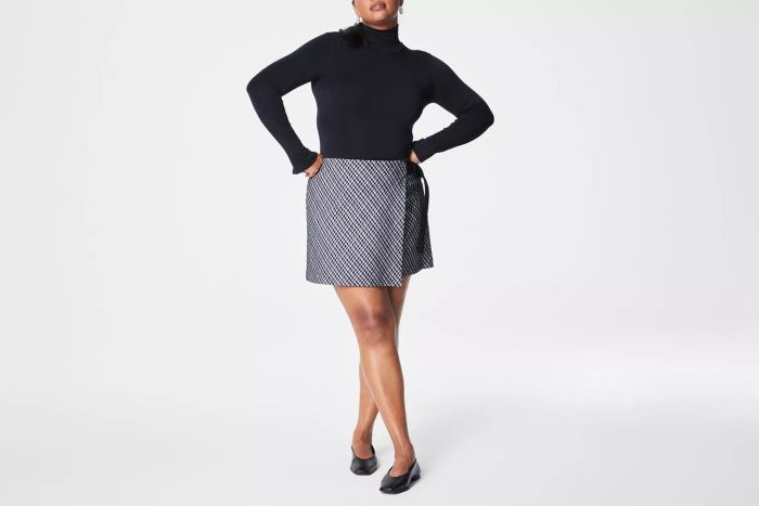 Ponte Wrap Mini Skort