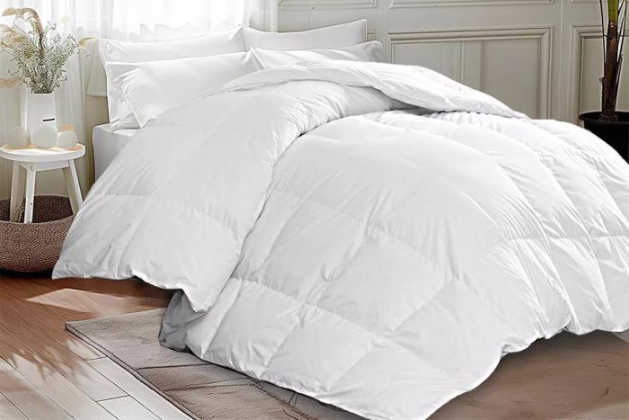 Amazon MARTHA STEWART Goose Feather Down Fiber Cotton Comforter