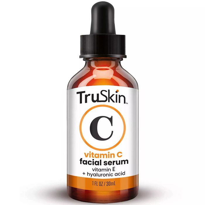 TruSkin Vitamin C Serum for Face, Topical Facial Serum with Hyaluronic Acid