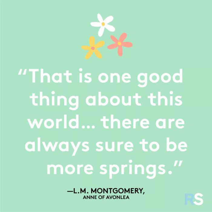 Inspirational quotes, captions, and messages – A quote from L.M. Montgomery’s *Anne of Avonlea*