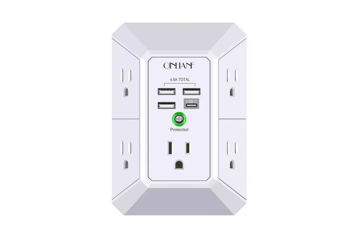 Amazon Prime Day Qinlianf USB Charging Port Surge Protector Outlet Extender