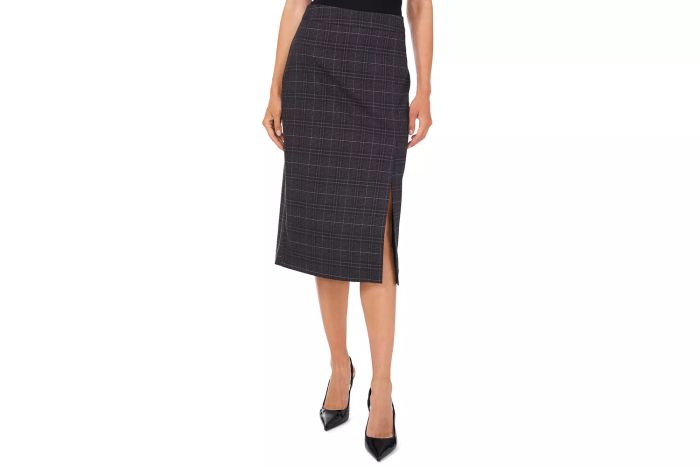 Vince Camuto Plaid Pencil Skirt