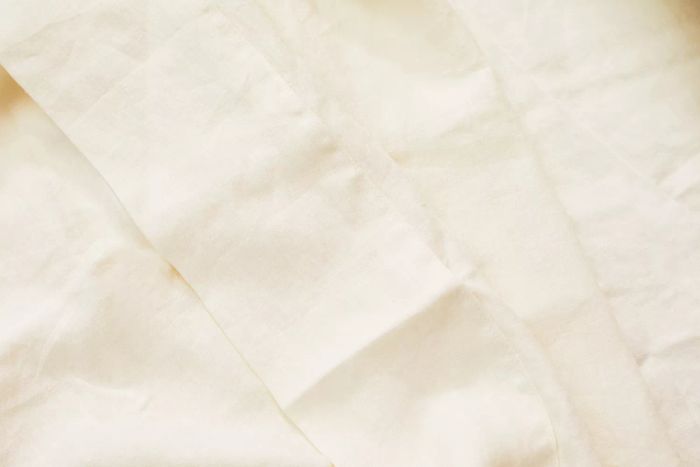 Close-up details of the Avocado Organic Hemp Sheets.