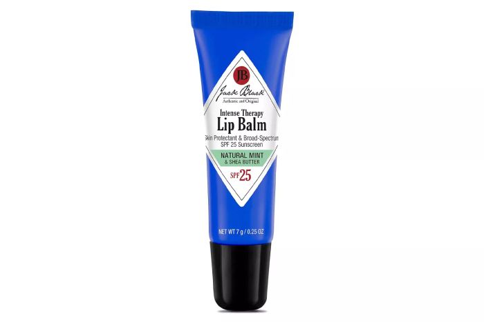 Jack Black Intense Therapy Lip Balm Stocking Stuffers for Adults, Jack Black Lip Balm SPF 25, Lip Sunscreen, SPF Lip Balm for Chapped Lips, Lip SPF, Lip Moisturizer, Lip Balm with SPF, Small Gifts