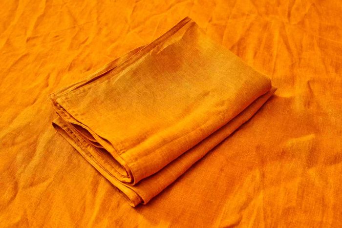 Everly Hemp Sheet Set folded in a pile