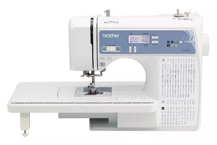 Brother Sewing and Quilting Machine, Computerized, 165 Built-in Stitches, LCD Display, Wide Table, 8 Included Presser Feet, White